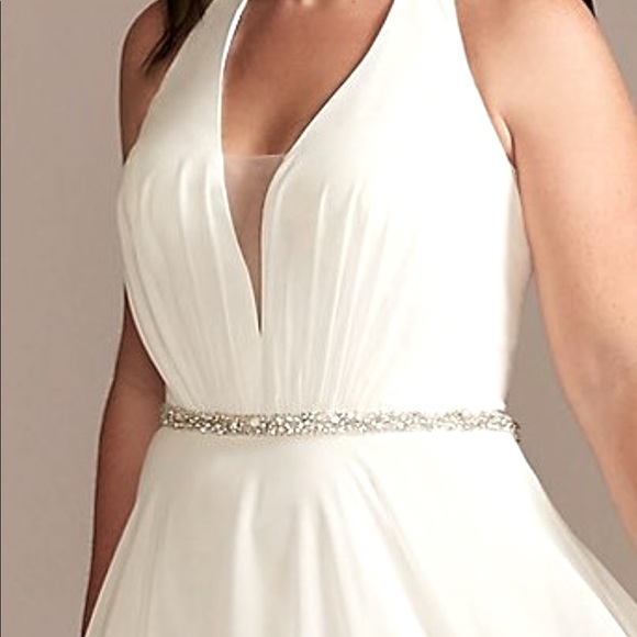 Halter Wedding Dress - Picture 4 of 9